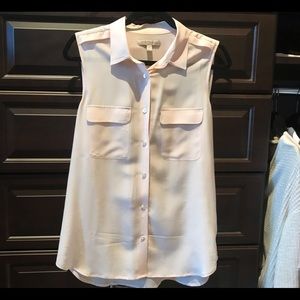 BR peachy silk blouse